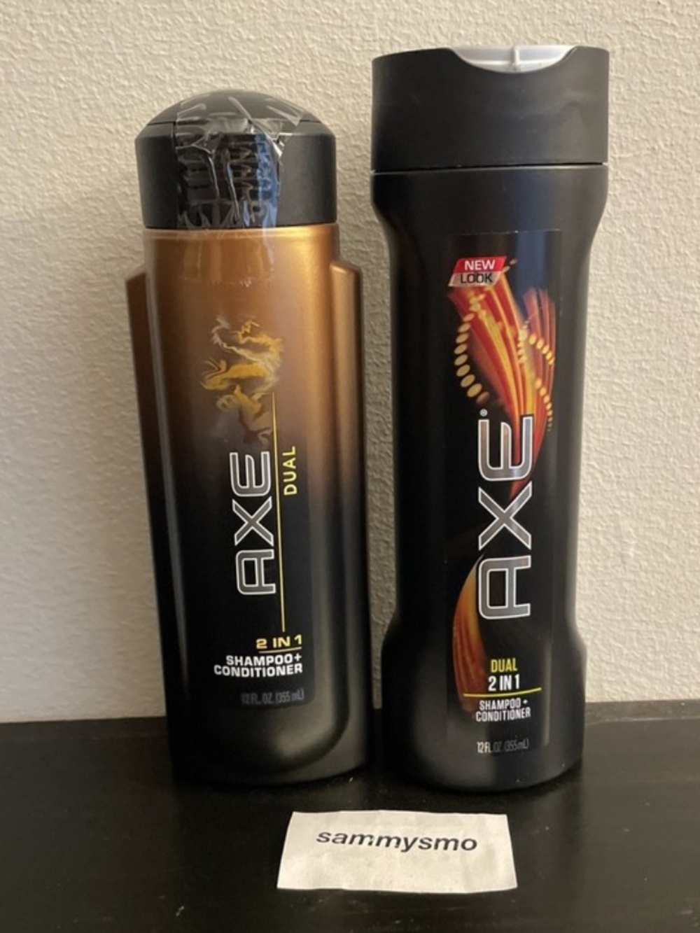 Axe Dual 2-in-1 Shampoo + Conditioner, 12 fl oz, x2